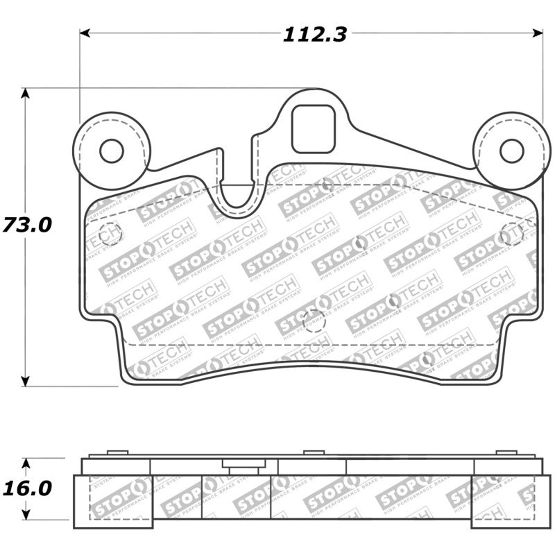 Stoptech 308.09780 Street Touring Brake Pads