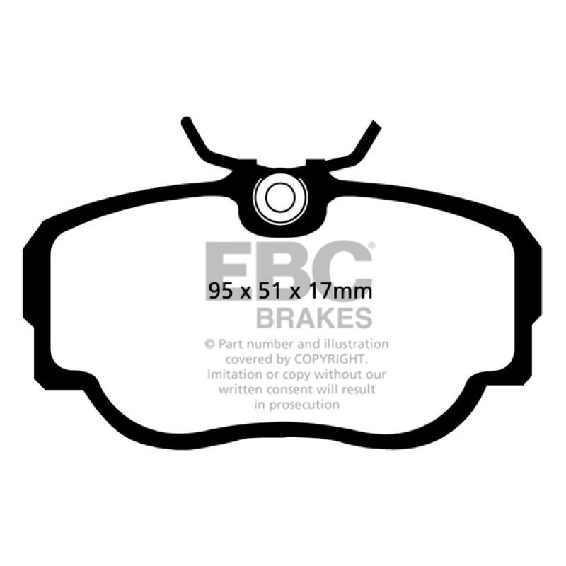EBC DP3779C 83-85 BMW 318 1.8 (E30) Redstuff Front Brake Pads