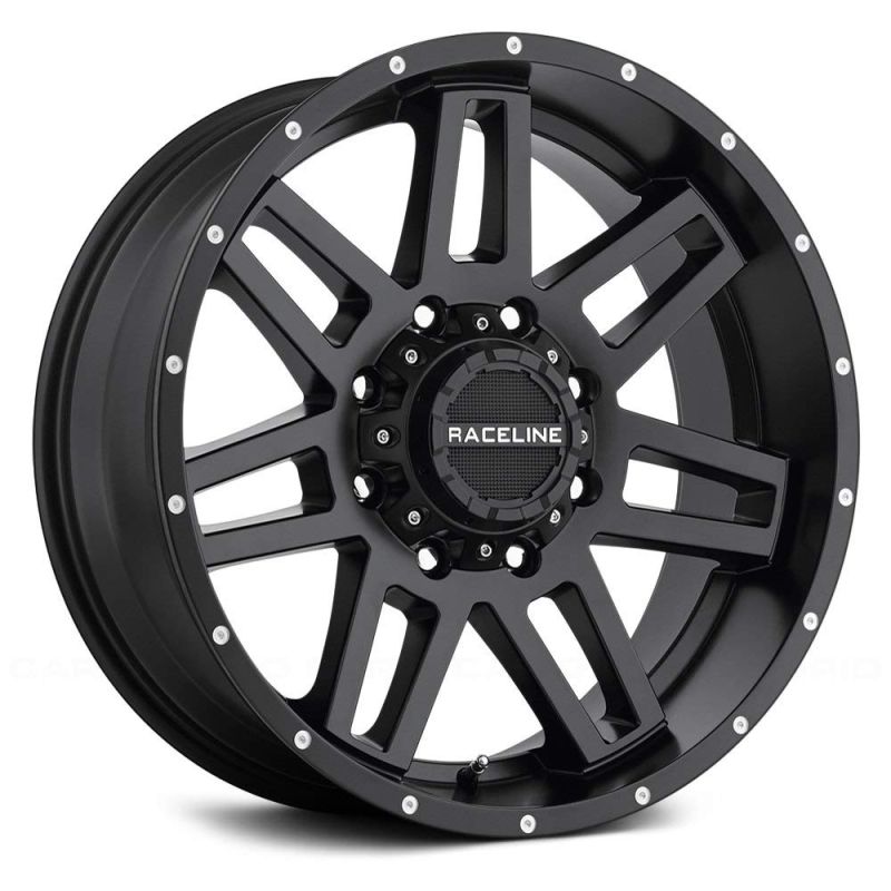 Raceline 931B Injector 17x9in / 8x170 BP / 0mm Offset / 125.2mm Bore - Satin Black Wheel