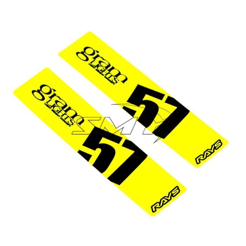 Gram Lights WC57SSTKY 57DR/57CR Spoke Sticker Luminous Yellow (2 PCS)
