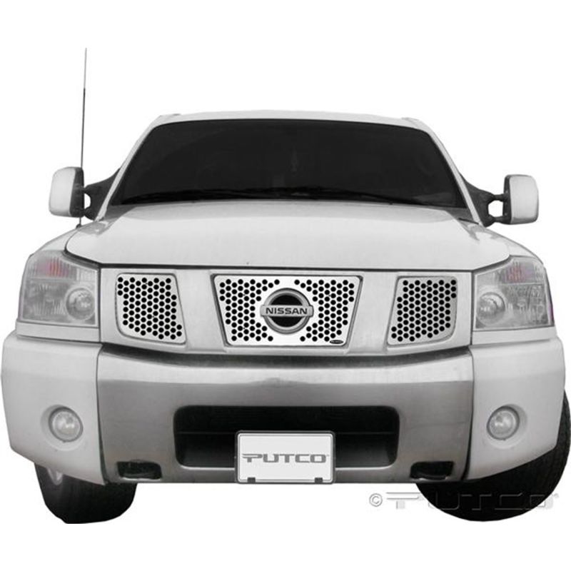 Putco 84127 04-07 Nissan Titan / Armada Punch Stainless Steel Grilles
