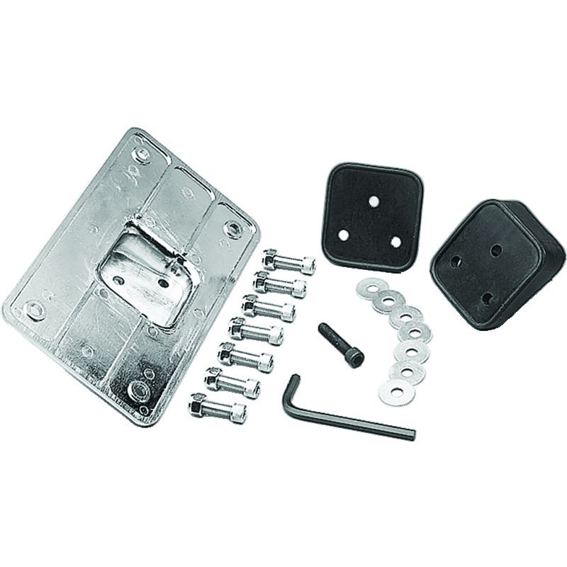 Kuryakyn 9165 Universal Laydown License Holder Chrome