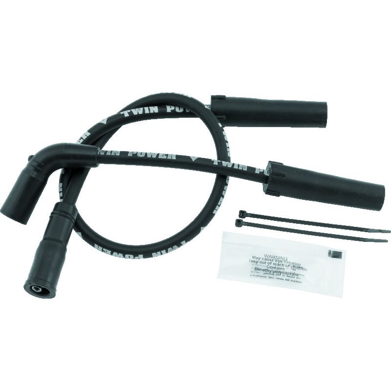 TwinPower 110113 Twin Power 99-06 FLH FLT With Carb 07-Up XL Black Ignition Wire Set