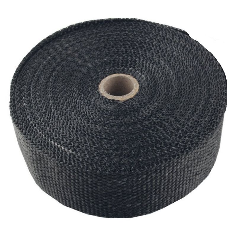Torque Solution TS-EW-1X50BK Fiberglass Exhaust Wrap Universal 1inx50ft - Black