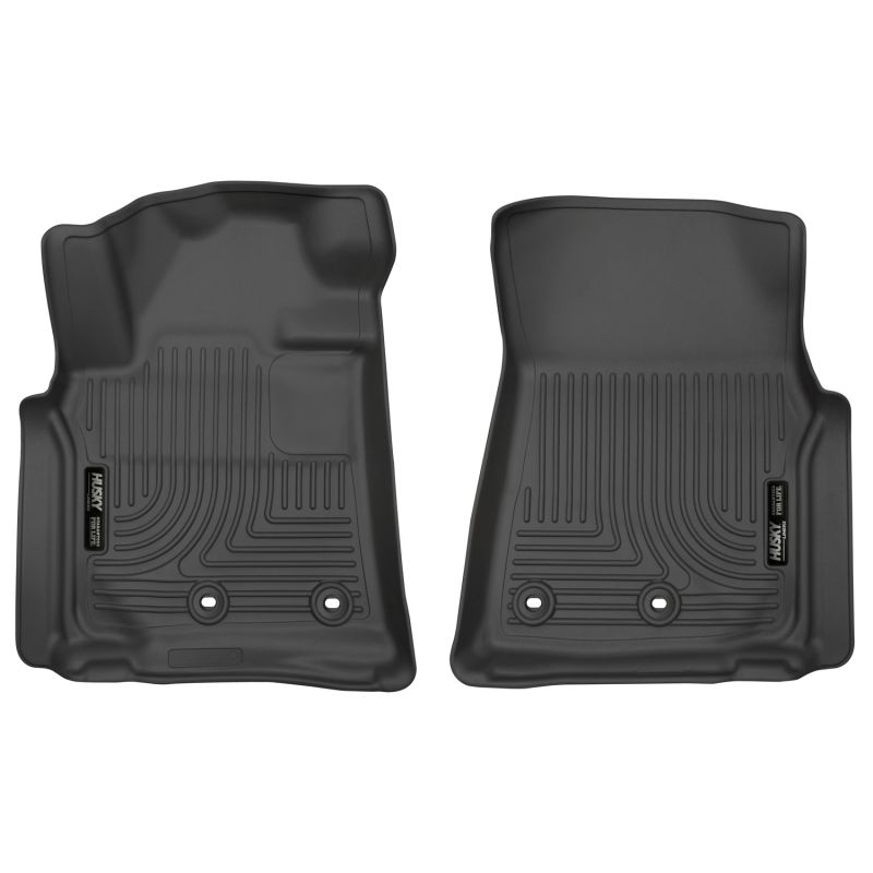 Husky Liners 13-16 Lexus LX570 / 13-16 Toyota Land Cruiser Weatherbeater Black Front Floor Liners