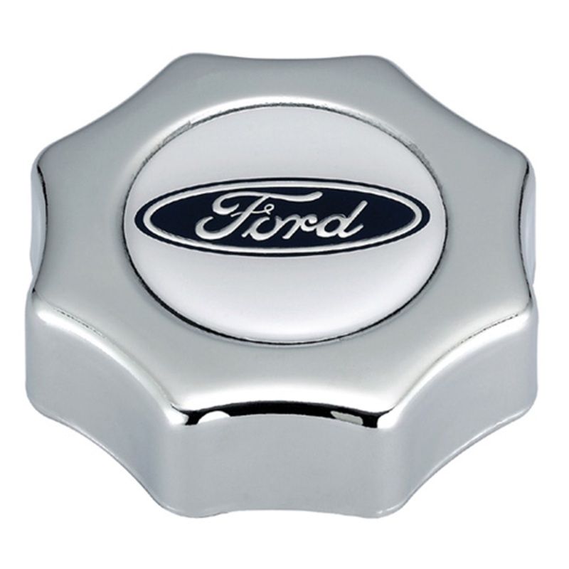 FORD FRD302-230 Alm Screw-in Oil Fill Cap w/Ford Oval Logo