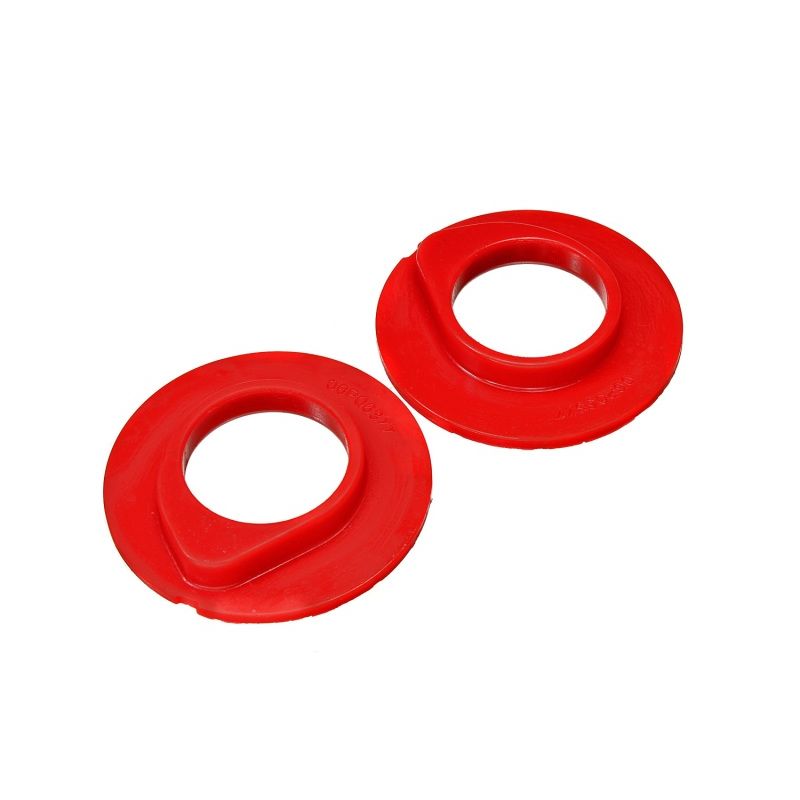 Energy Suspension 4.9108R 90-96 Ford F-150/Ford Bronco Front Coil Spring Isolator Set - Red
