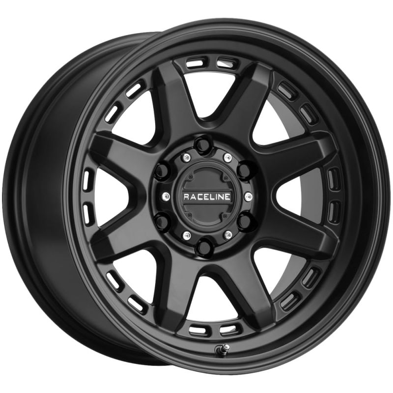 Raceline 947B Scout 15x8in / 5x114.3 BP / -24mm Offset / 78.1mm Bore - Satin Black Wheel