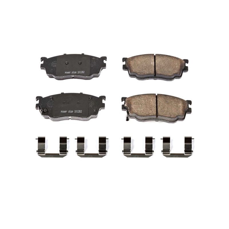 PowerStop 17-755 PowerStop - Z17 Low-Dust Ceramic Brake Pads with Hardware