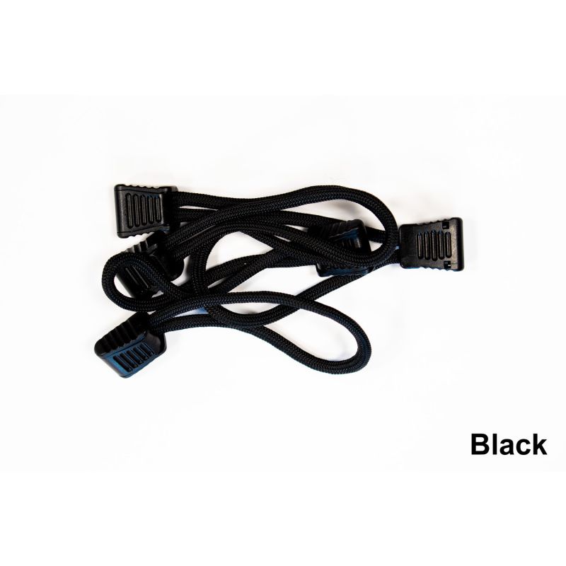 Fishbone Offroad Paracord Zipper Pulls 5 Pcs - Black