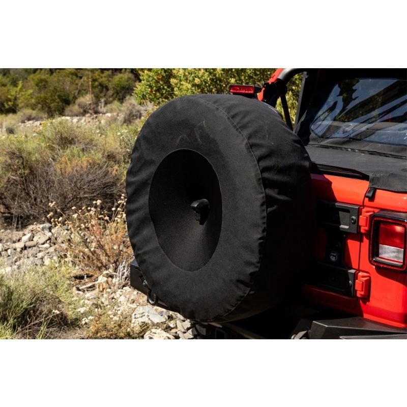 Rampage 2018-2019 Jeep Wrangler(JL) Sport 2-Door Tire Cover w/Camera Slot 30in-32in - Black