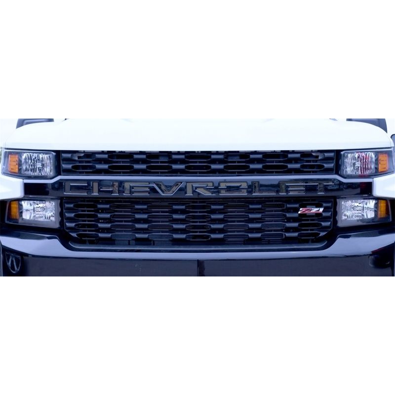 Putco 55553BPGM 2020 Chevy Silverado HD - Grille Letters - Black Platinum Chevrolet Letters