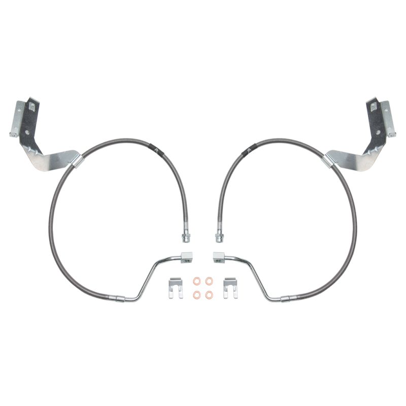 ICON 61111 2017+ Ford F-250/F-350 Front 2.5in Extended SS Brake Line Kit