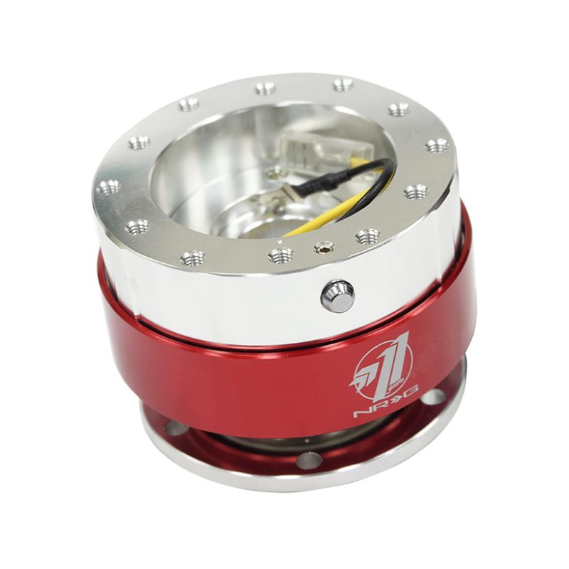 NRG SRK-100RD Quick Release - Silver Body/ Red Chrome Ring
