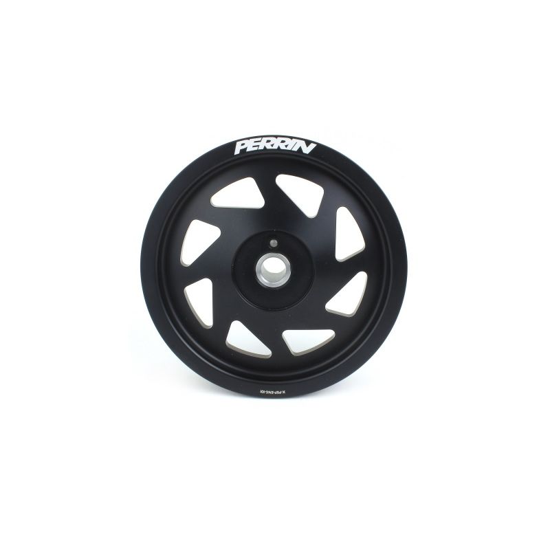 Perrin 18-22 Subaru Crosstrek / 19-22 Ascent Lightweight Crank Pulley (FA/FB Eng w/Small Hub) - Blk