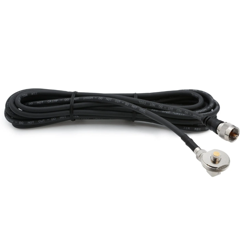 Rugged Radios NMO-MINI-U-15 15 Ft Antenna Cable with Removable Mini 3/8 NMO Bulkhead Mount