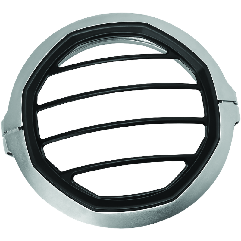 Kuryakyn 6687 Dillinger Headlight Trim 5-3/4 Sil