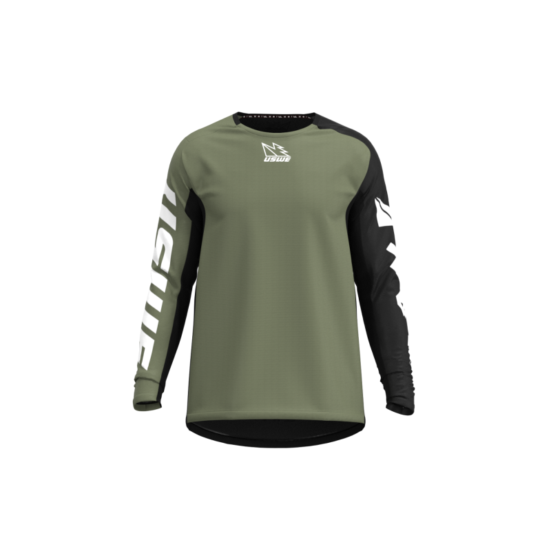 USWE 80951021050106 Kalk Off-Road Jersey Olive Green - Large