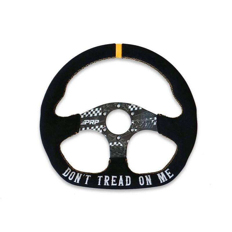 PRP Seats G248-TR PRP Dont Tread on Me Comp-R Suede Steering Wheel (D-Shaped)