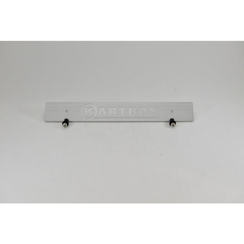 Kartboy Front License Plate Delete - Silver