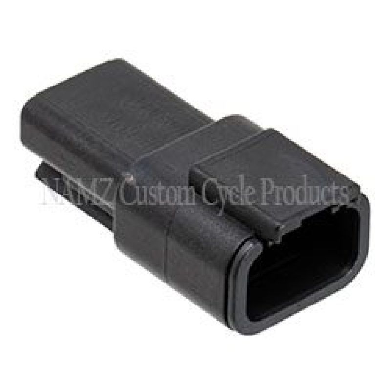 NAMZ MDR-3B Deutsch DTM 3-Position Receptacle w/3 Stamped Terminals & Wedgelock - Black (HD 74103-98BK)