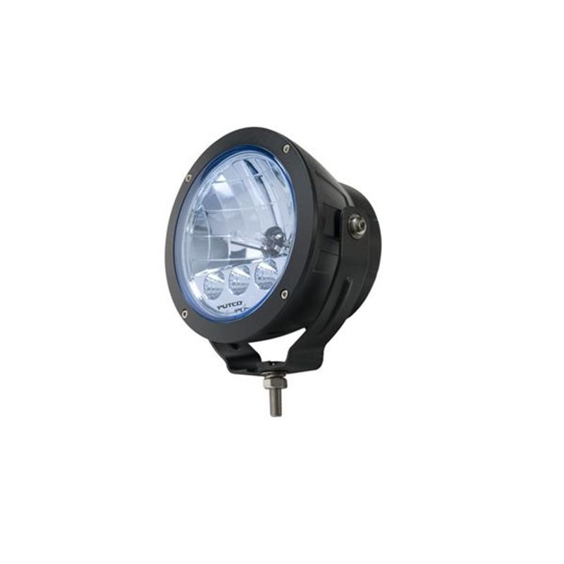 Putco 231920 HID Off Road Lamp w/3 LED DayTime Running Lights - 6in Black Housing w/ Blue Tinted Lens