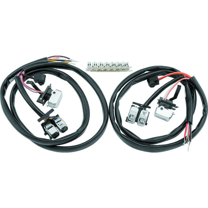 TwinPower 482691 Twin Power 07-10 FLH FLT FXST FLST FXD XL Chrome Handlebar Switch Kit