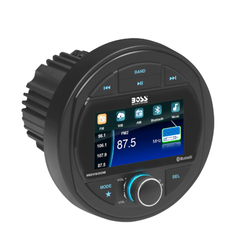 BOSS Audio Systems Marine Gauge Digital Media AM / FM Receiver