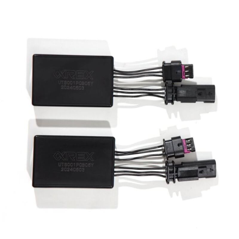 AlphaRex 210081 17-23 Tesla Model 3/Y Stock Reflector Headlights to ARX Fog Lights Decoder Wiring Adapter