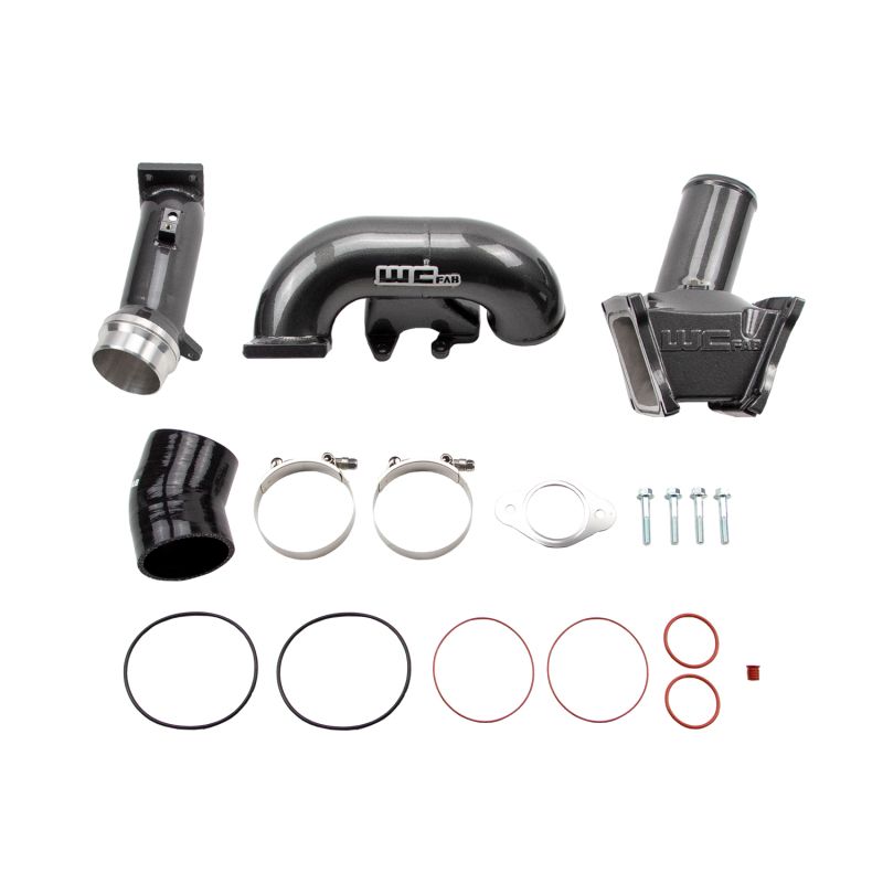 Wehrli WCF100163-GB 2006-2007 LBZ Duramax High Flow 3in Y-Bridge Kit- Gloss Black
