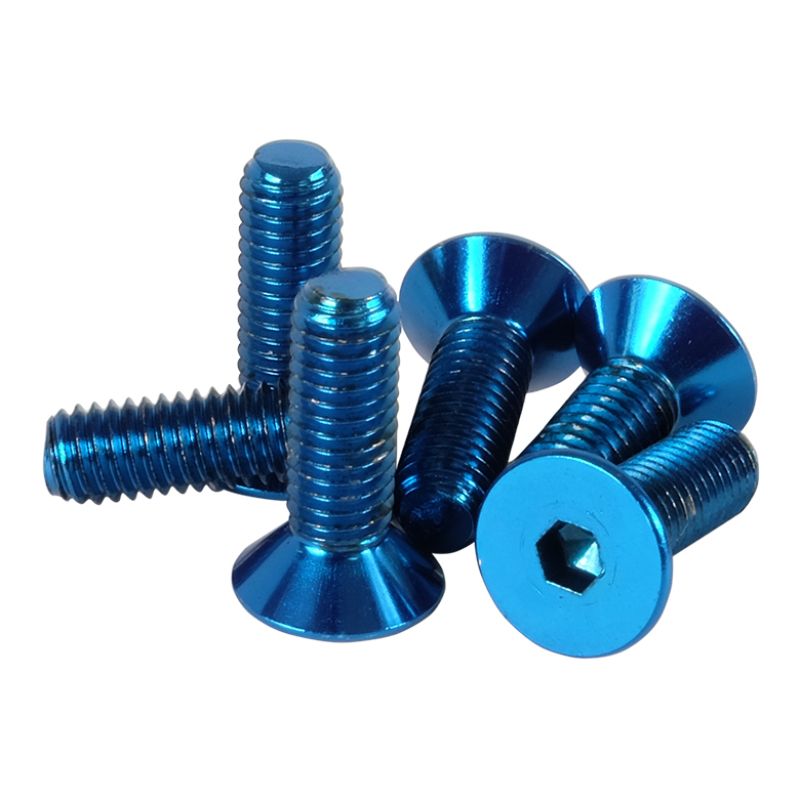 NRG Steering Wheel Screw Upgrade Kit (Conical) - Blue