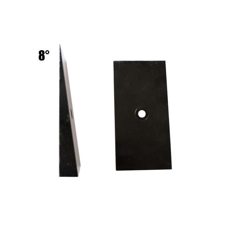 Fishbone Offroad FB27372 Universal 8in Leaf Spring Shim - Black