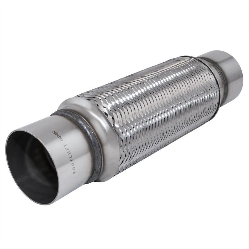 FORTLUFT 4401095 Exhaust Flex Connector With Extension Pipes Stainless Steel, 3.00''x10.00''x14.00''/76x254x356mm