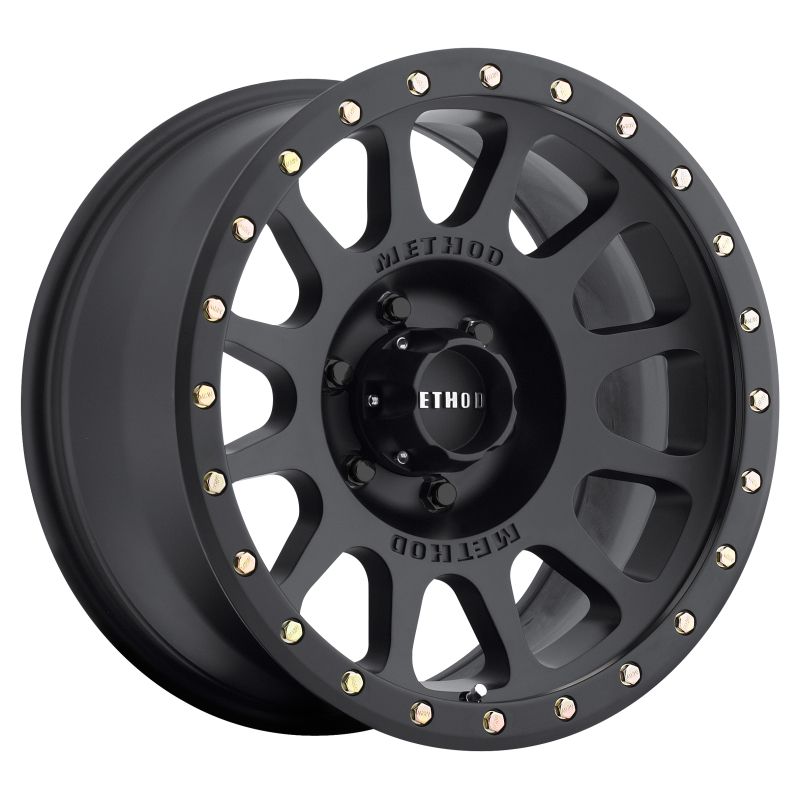 Method Wheels MR30568060500 Method MR305 NV 16x8 0mm Offset 6x5.5 108mm CB Matte Black Wheel