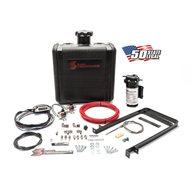 Snow Performance Stg 3 Boost Cooler Water Injection Kit TD (Red Hi-Temp Tubing and Quick Fittings)