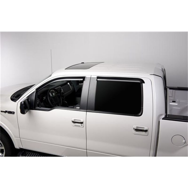 Putco 580153 09-14 Ford F-150 Crew Cab - Tape on Application Element Tinted Window Visors
