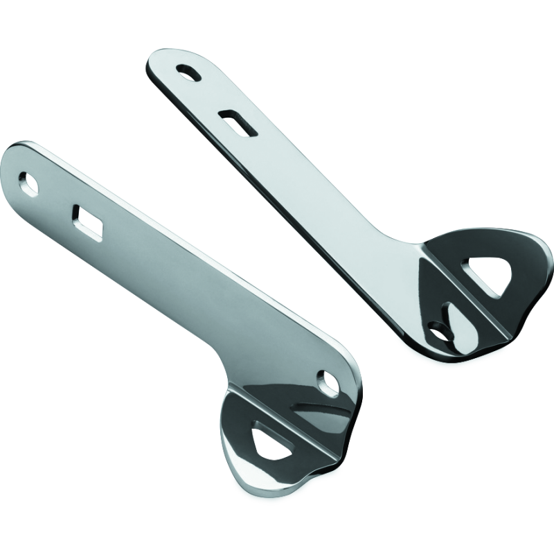 Kuryakyn 949 Custom Teardrop Tie-Down Brackets 14-Up Touring Chrome