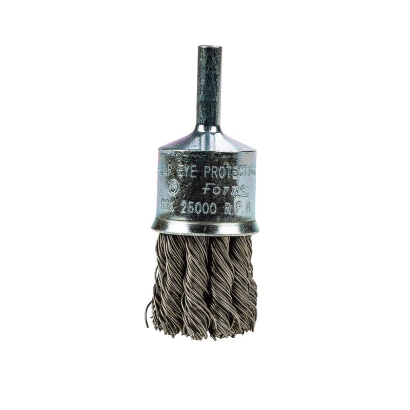 Forney 60002 End Brush, Coarse Twist Knotted with 1/4-Inch Shank, 1-Inch