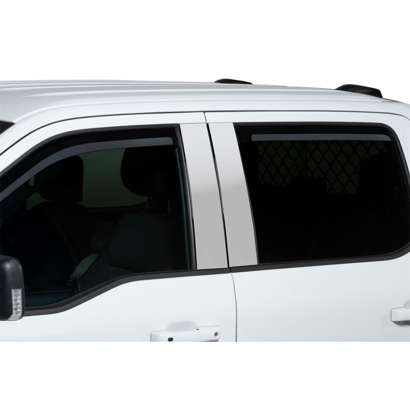 Putco 2021 Ford F-150 Super Crew Element Chrome Window Visors (Set of 4)