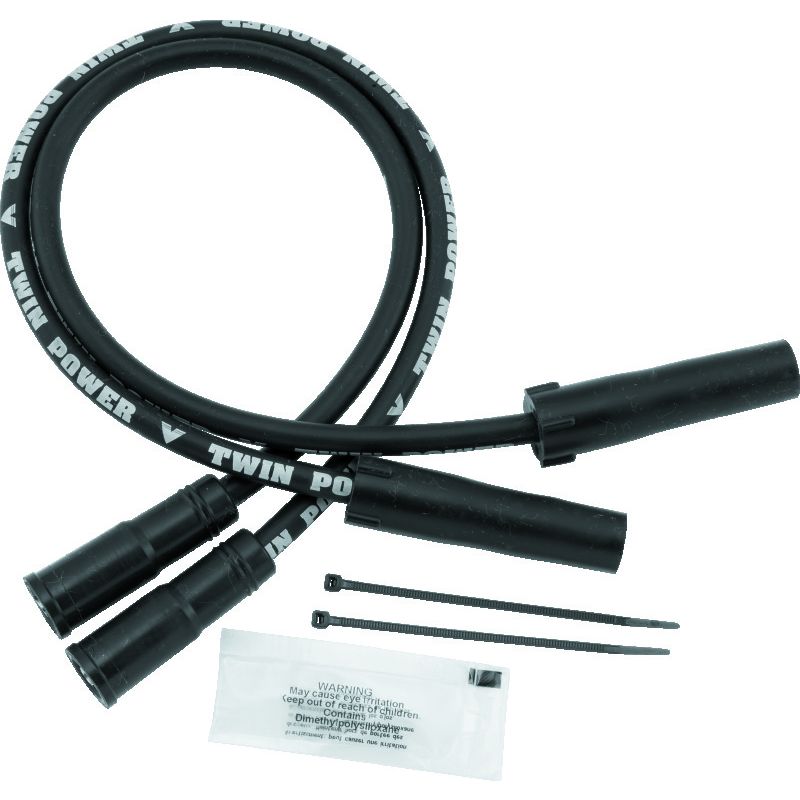 TwinPower 110114 Twin Power 99-08 FLH FLT With EFI 04-06 XL Black Ignition Wire Set