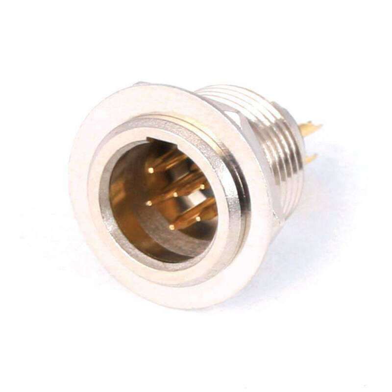 Rugged Radios C6P-PM 6-Pin Panel Mount Mini XLR Connector TB6M