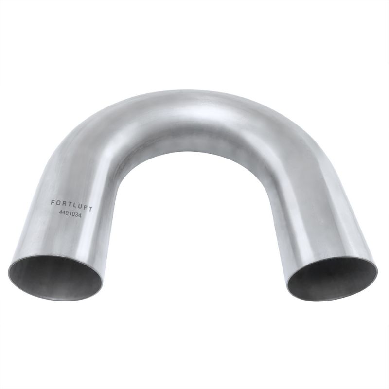 FORTLUFT 4401034 180 Degree Stainless Steel Exhaust Mandrel Bend Stainless Steel, 3.00''/76mm