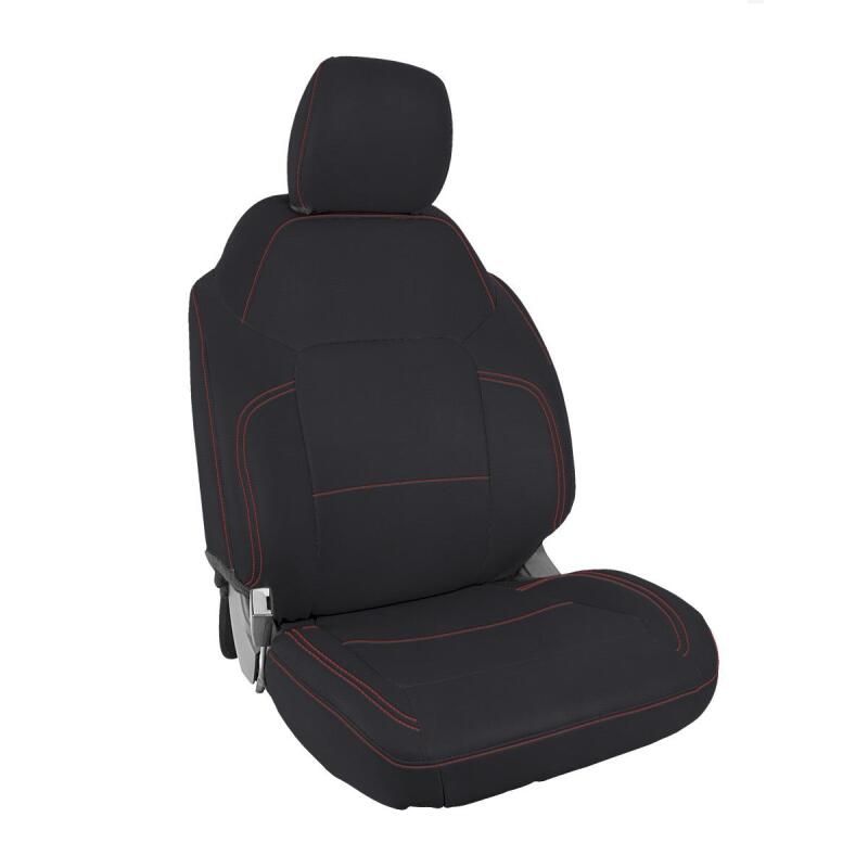 PRP Seats B058-01 PRP 2021+ Ford Bronco 2 Door Front Seat Covers (Pair) - Black w/ Red Stitching