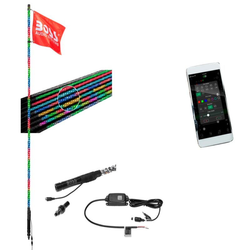 BOSS Audio Systems 72in IP67 ATV LED Whip