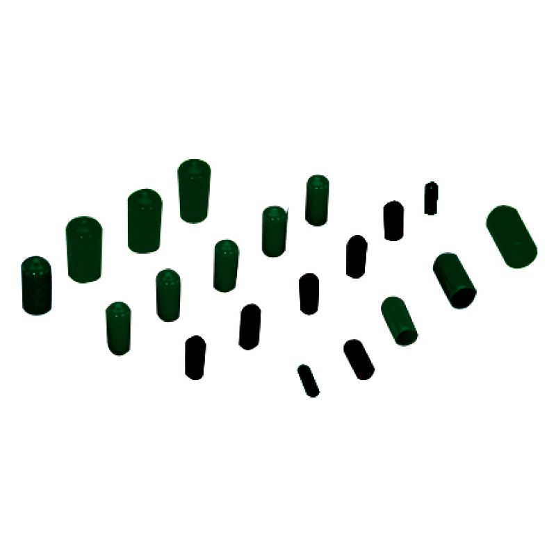 Moroso 41091 Vacuum Line Cap Kit - Black Caps