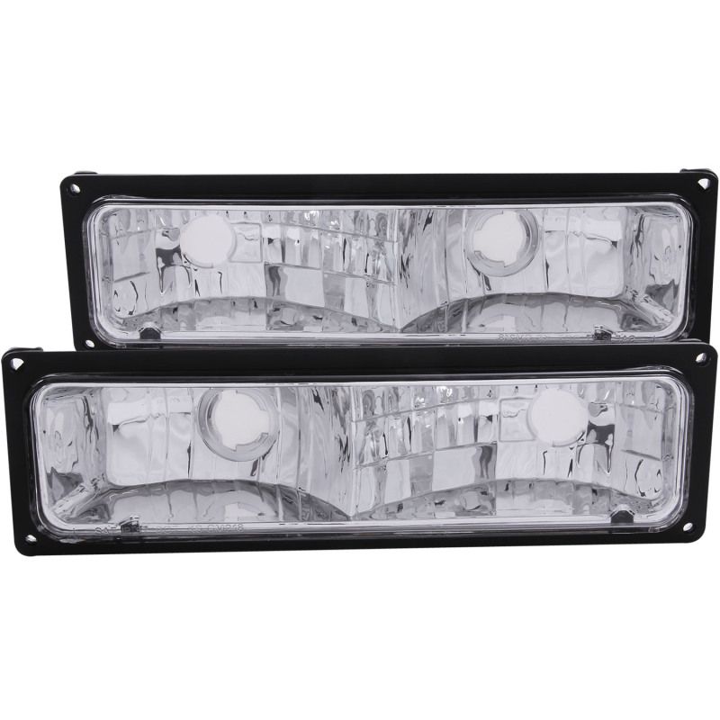 ANZO 511033 1988-1998 Chevrolet C1500 Euro Parking Lights Black