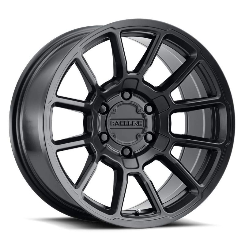 Raceline 950B Gauge 15x8in / 6x139.7 BP / -24mm Offset / 106.1mm Bore - Satin Black Wheel