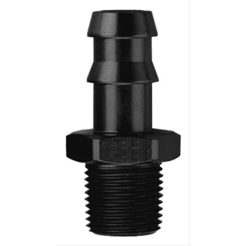 FRAGOLA FRG484004-BL 1/4 Hose Barb X 1/8 MPT Fitting Black