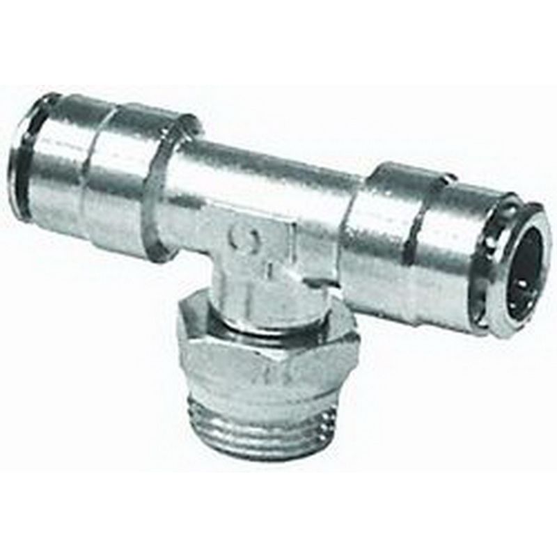 Firestone 3273 Male .25in. x 1.4in. x .25in. Branch Swivel Nickel Tee Air Fitting - 25 Pack (WR17603273)