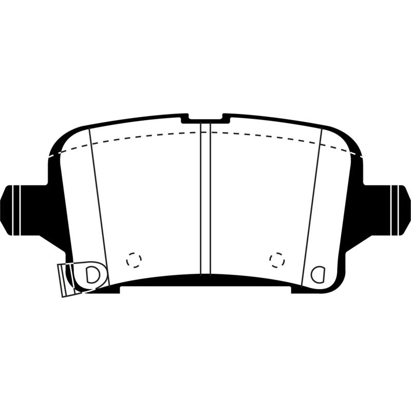 EBC 2016+ Chevrolet Cruze 1.4L Turbo (10.9in Front Rotor) Ultimax2 Rear Brake Pads